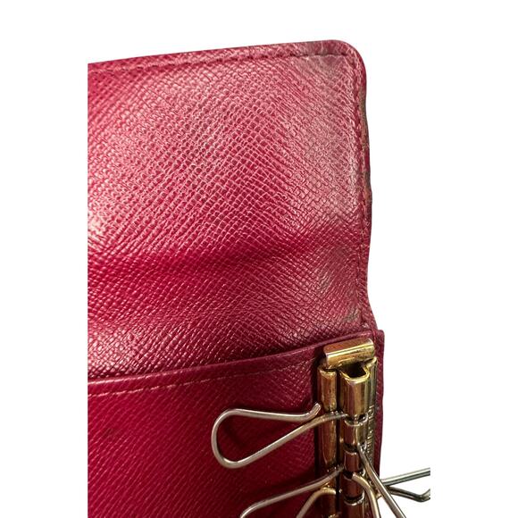 Louis Vuitton Limited Edition Monogram 4 Key Multicles Key Holder with Fuchsia - Picture 14 of 14